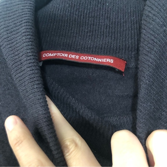 Cashmere short sleeve turtleneck - Picture 3 of 4